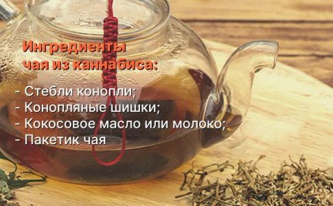 Чай из стеблей конопли
